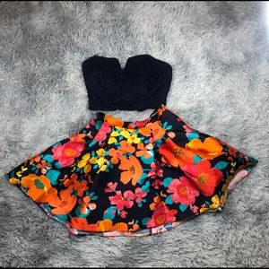 B Darlin Two Piece Strapless Dress